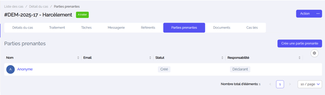 Capture partie prenante
